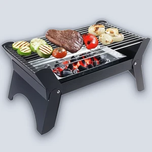 Green Lion Green Lion Qudra Foldable BBQ Grill – Black