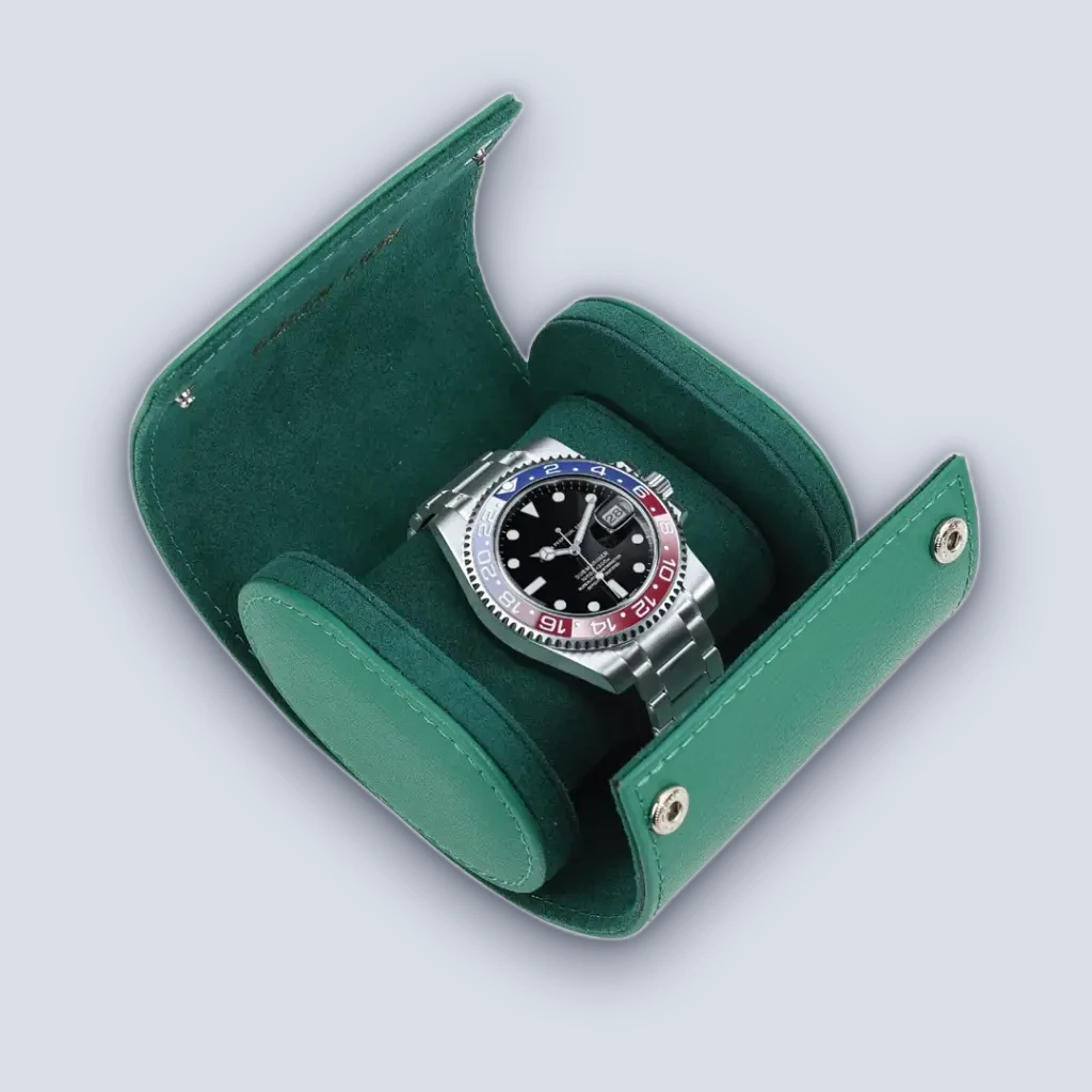 Green Lion Solo Watch Roll Case – Rolex Green