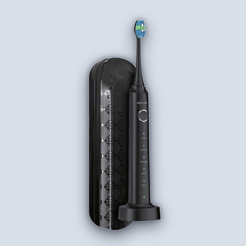 Green Lion Smart Brush Rechargeable Toothbrush – Black