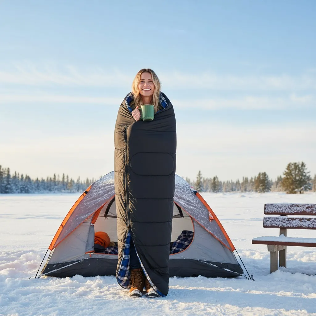 Green Lion Green Lion Sleep Mate Camping Sleeping Bag – Black