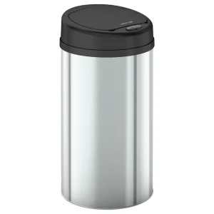 Green Lion Smart Trash Bin with 15L Capacity & Stainless Steel Material – Silver