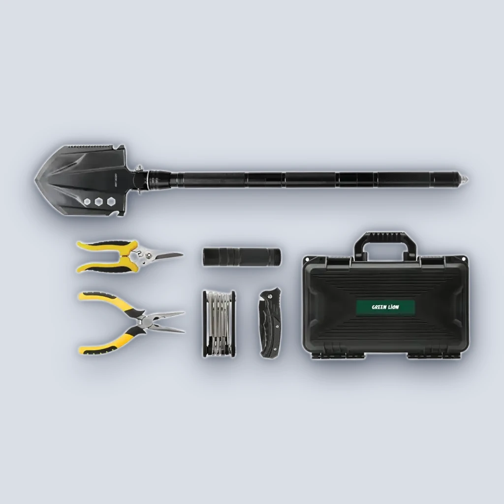 Green Lion Survival X9 Outdoor Tool Kit – Black