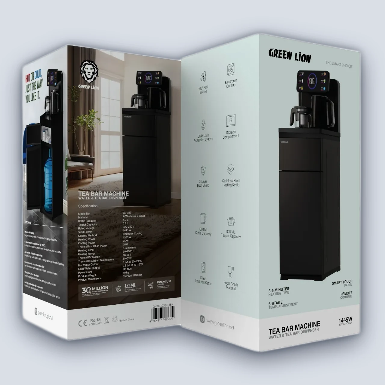 Green Lion Green Lion Tea Bar Machine Water and Tea Bar Dispenser