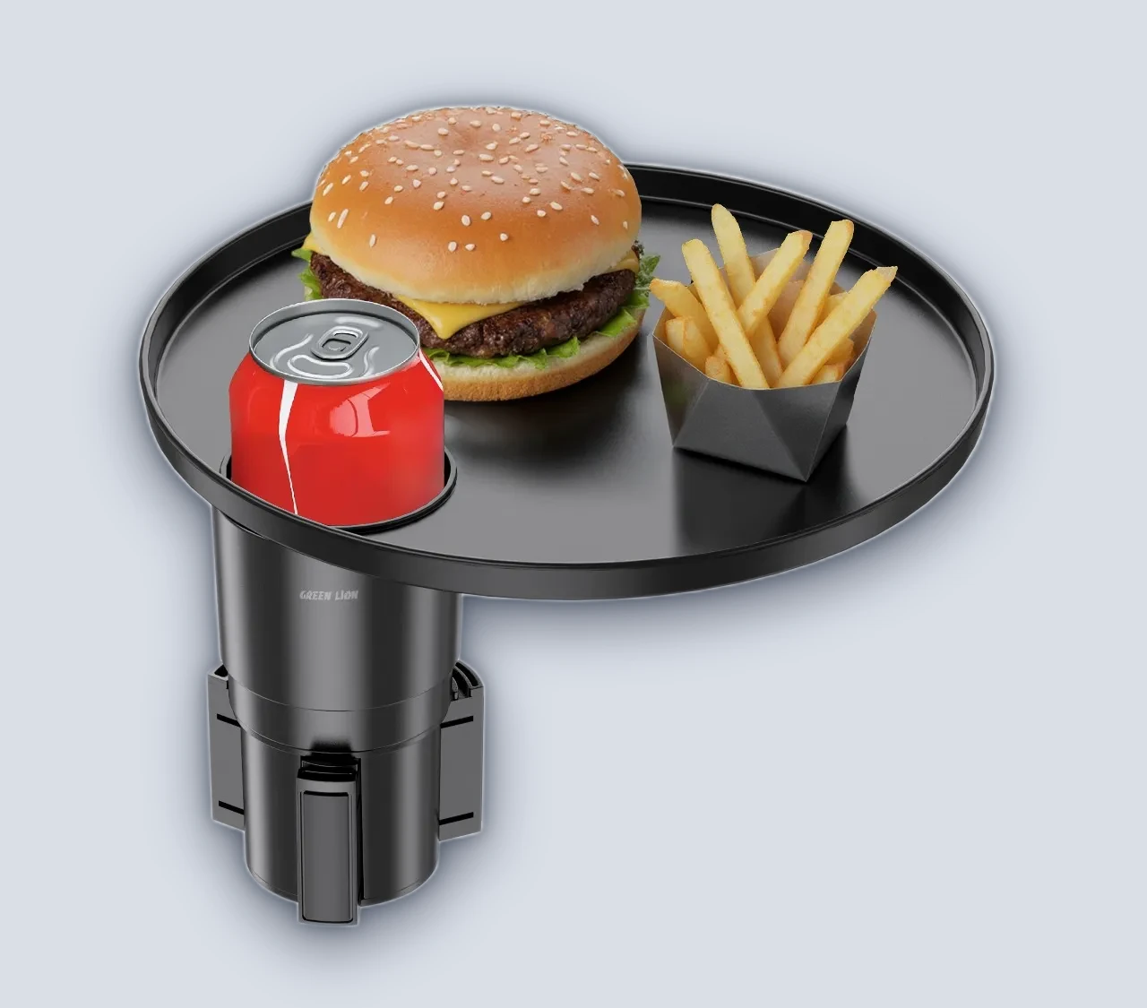 Green Lion Travel Tray Car Cup Holder – Black