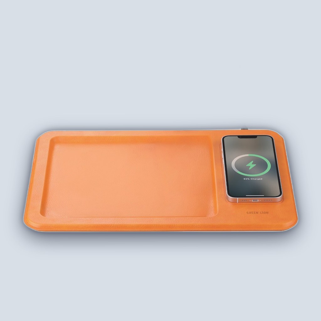 Green Lion Wireless Pad Storage & Charging – Orange