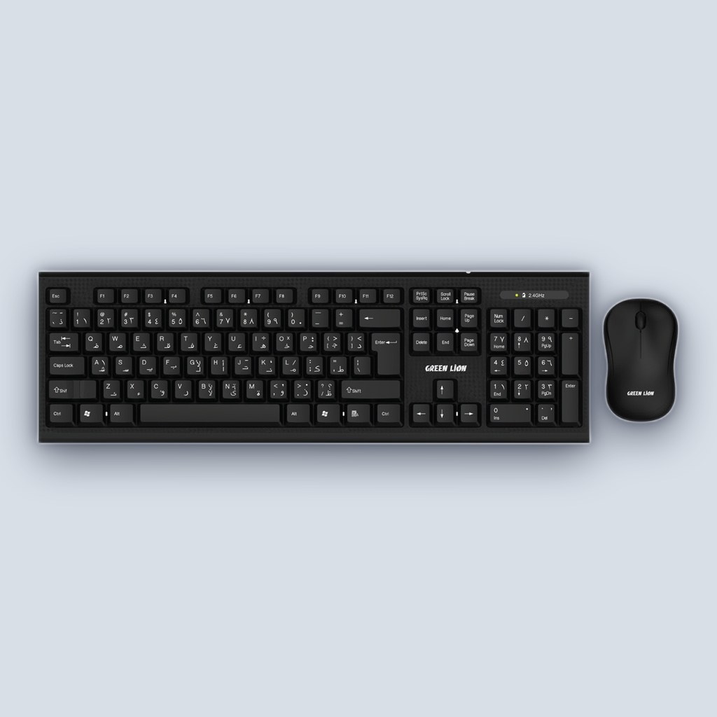 Green Lion Green Lion Wireless Keyboard And Mouse – Black