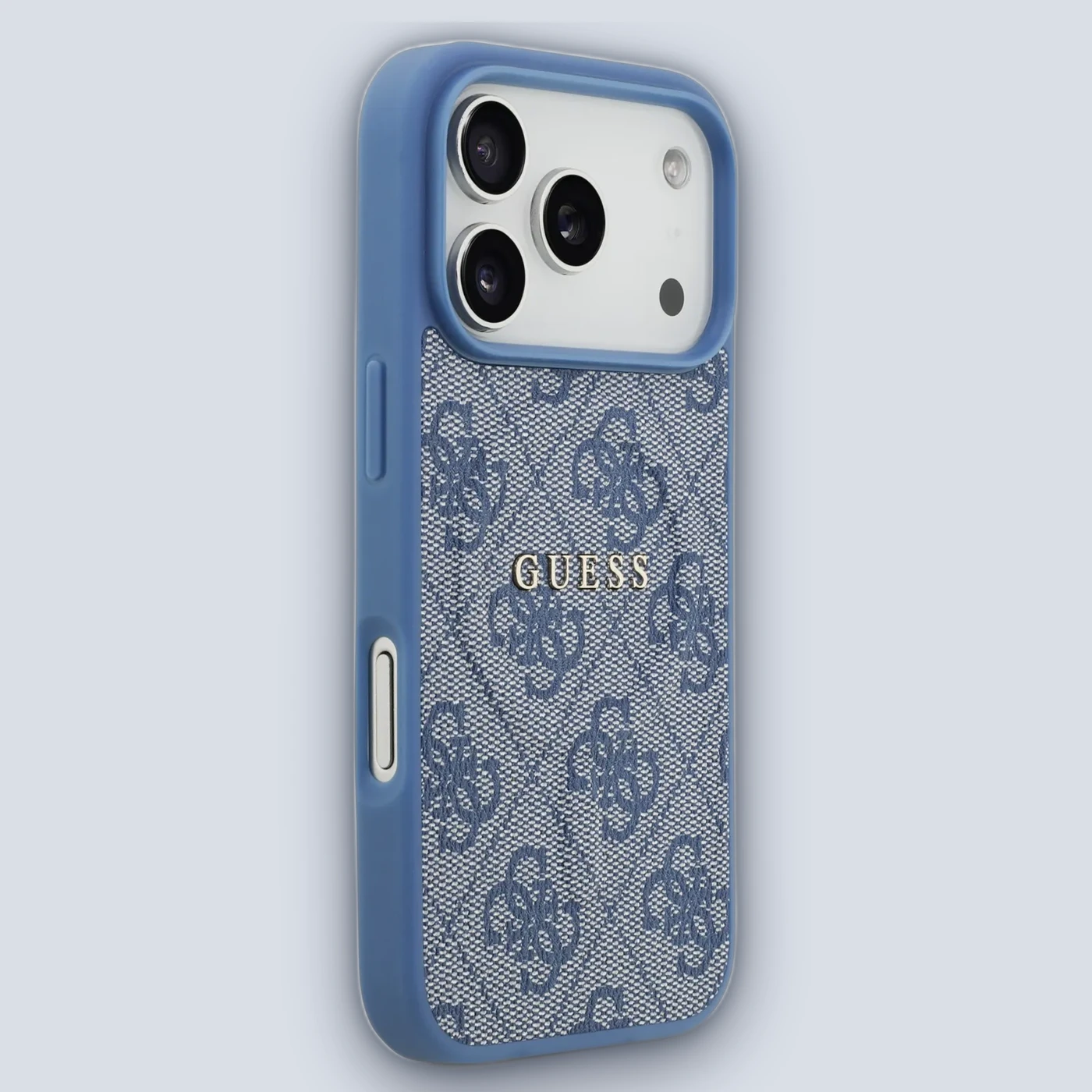Guess Guess MagSafe 4G PU Leather Case With Classic Logo For iPhone 17 Pro – Blue