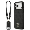 Guess Guess MagSafe 4G Pattern PU Leather Case With Lanyard & Triangle Logo For iPhone