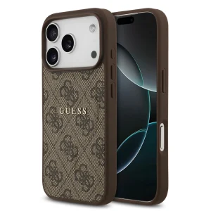 Guess Guess MagSafe 4G PU Leather Case With Classic Logo For iPhone 17 Pro Max – Brown
