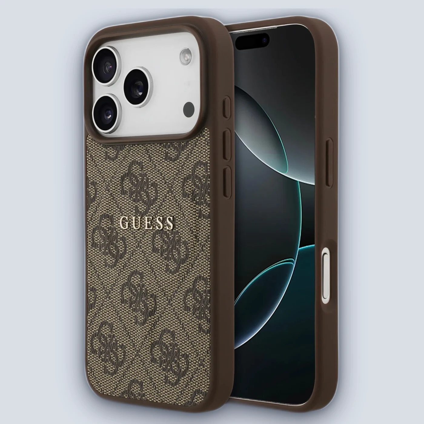 Guess Guess MagSafe 4G PU Leather Case With Classic Logo For iPhone 17 Pro Max – Brown