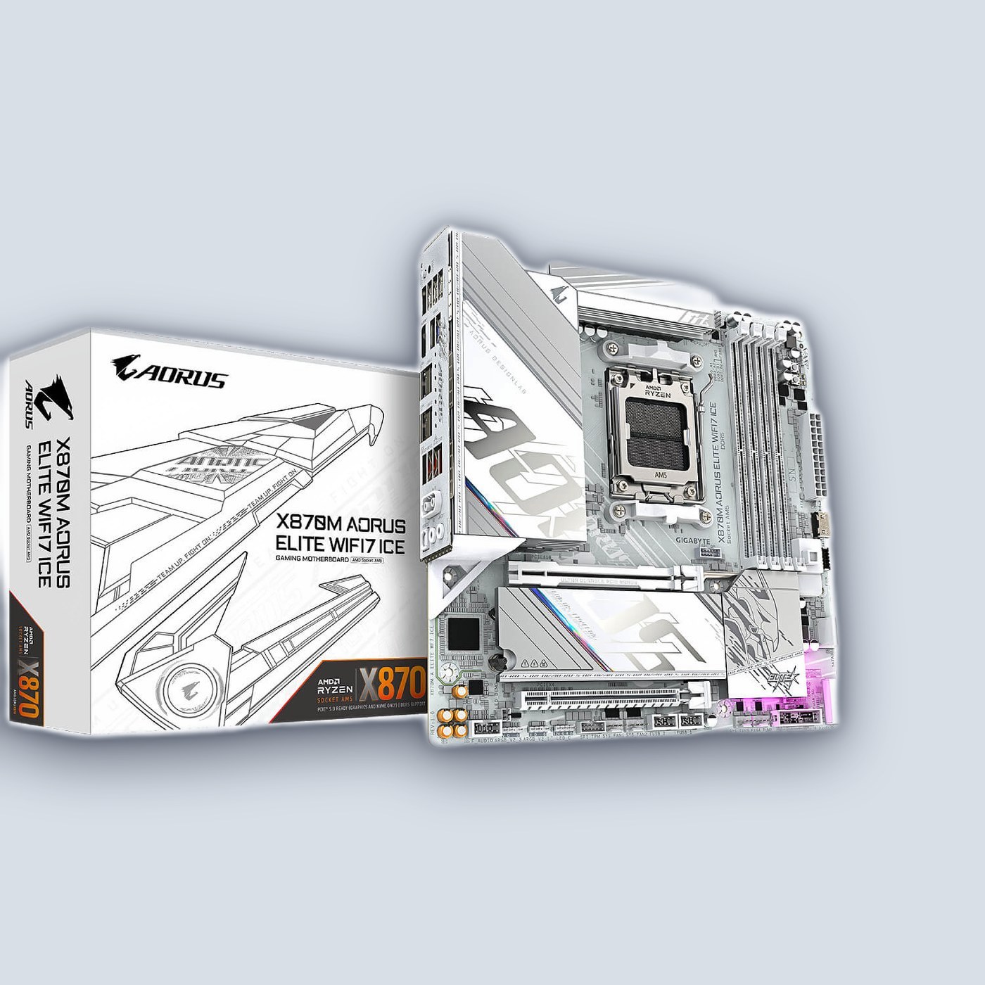 Gigabyte X870M AORUS ELITE WiFi7 ICE
