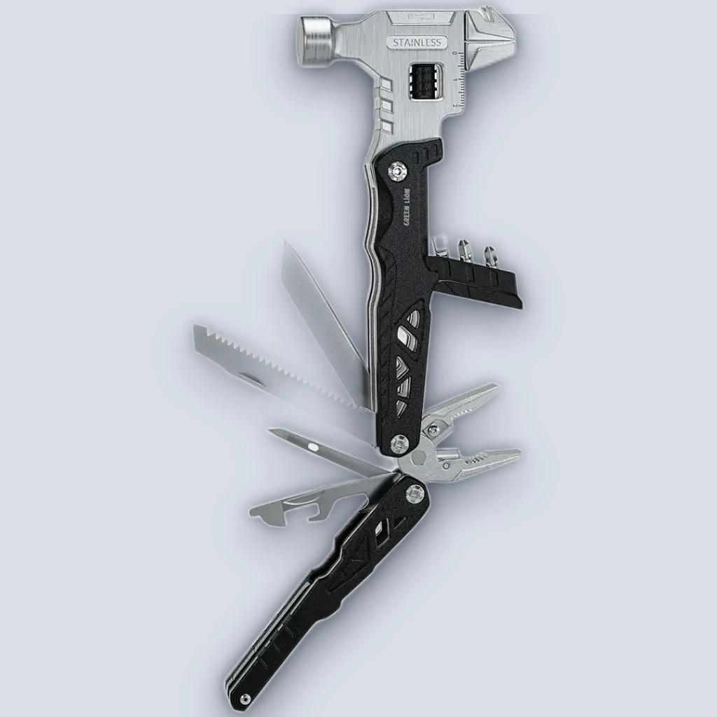 Green Lion Green Lion 18-In-1 Multi-Tool Hammer – Black