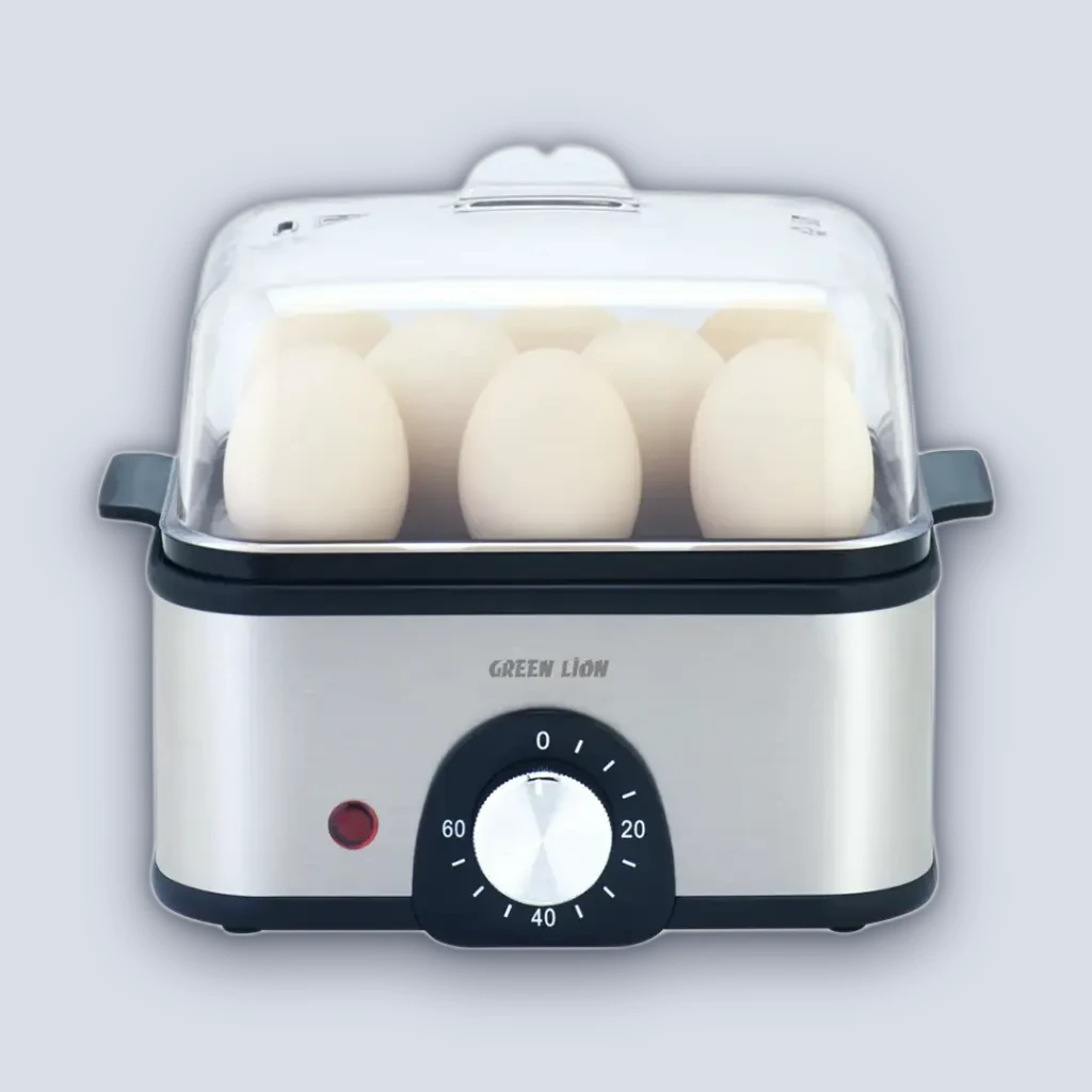 Green Lion Green Lion 3-Tier Egg Cooker | Vegetable Steamer 500W – Gray