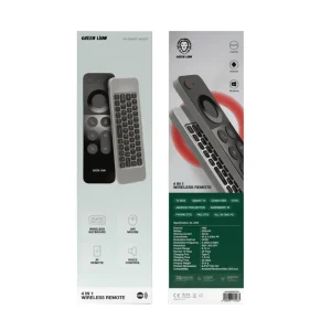 Green Lion Green Lion 4 in 1 Wireless Remote With Keyboard – Black