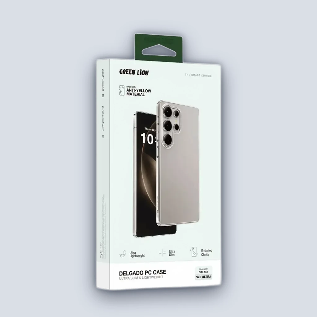 Green Lion Green Lion Delgado PC Case for S25 Ultra – Clear