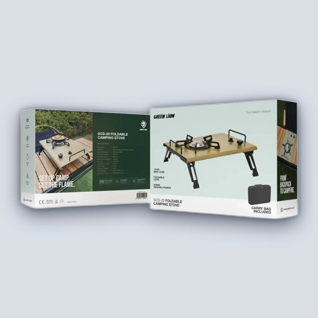 Green Lion Green Lion GCS-20 Foldable Camping Stove – Khaki