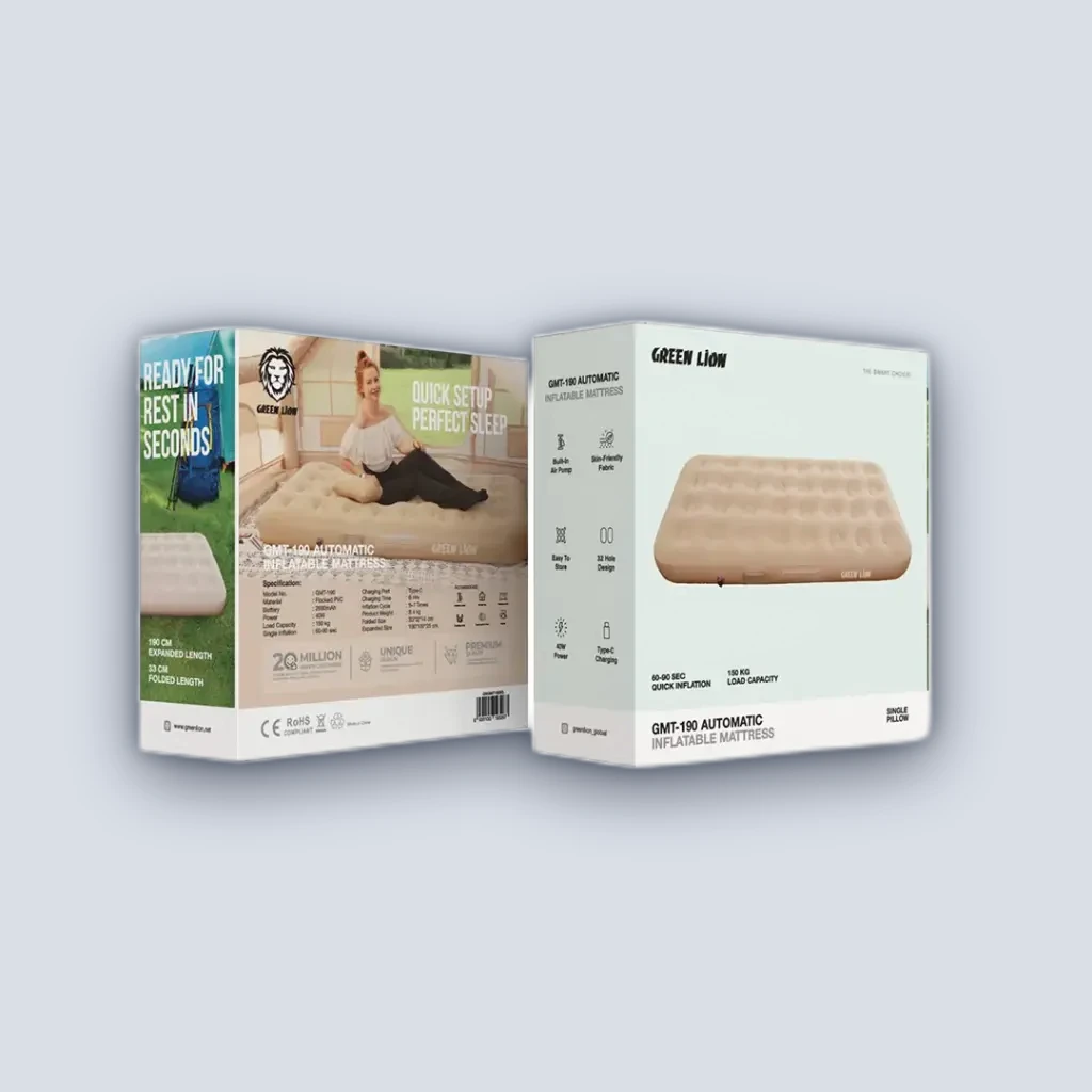 Green Lion Green Lion GMT-190 Automatic Inflatable Mattress – Beige
