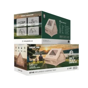 Green Lion Green Lion GT-4X Inflatable Camping Tent – Beige
