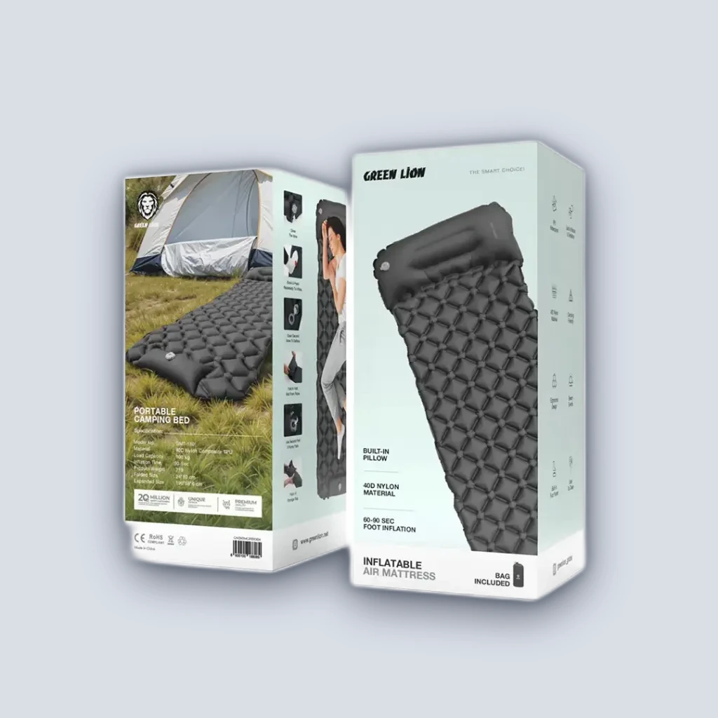 Green Lion Green Lion Inflatable Air Mattress – Black