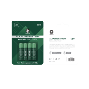 Green Lion Alkaline Battery AAA ( 4pcs/pack ) 271400mAh / 1.5V – Green