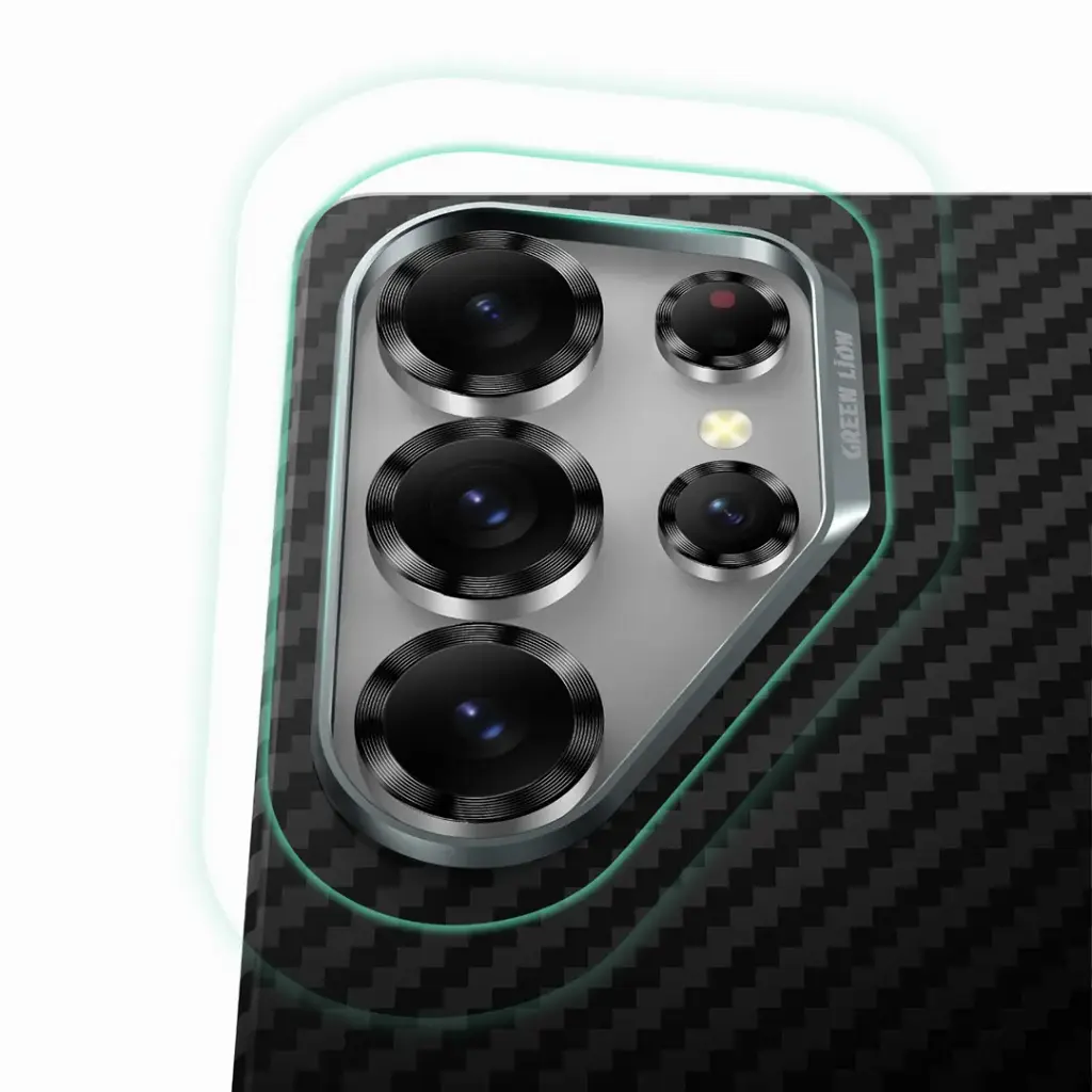 Green Lion Green Lion MagSafe Kevlar Armor Case For Galaxy S25 Ultra – Black