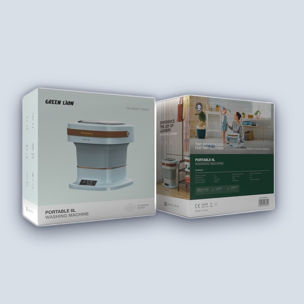 Green Lion Green Lion Portable 6L Washing Machine – Blue