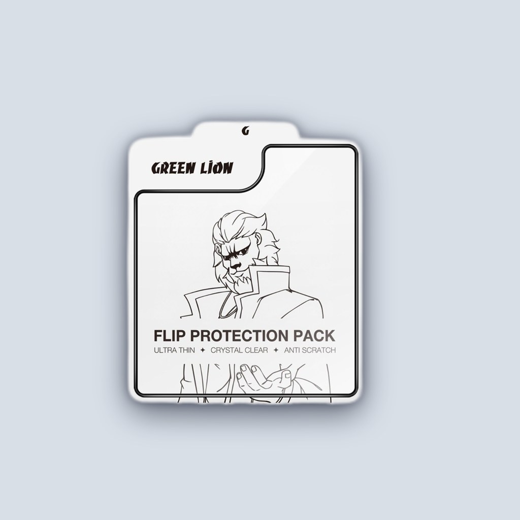 Green Lion Green Lion Samsung Galaxy Z Flip 6 Fold Protection Pack – Clear