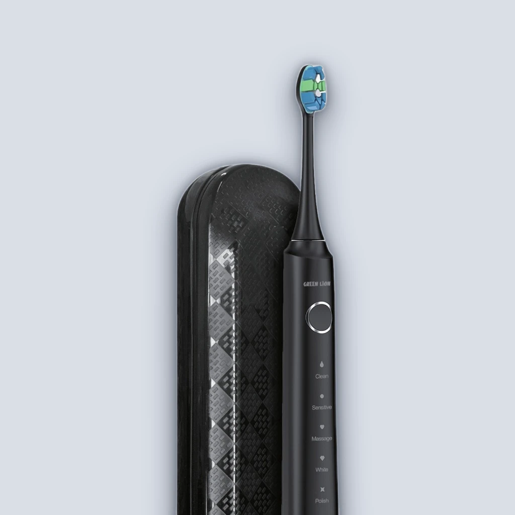 Green Lion Green Lion Smart Brush Rechargeable Toothbrush – Black
