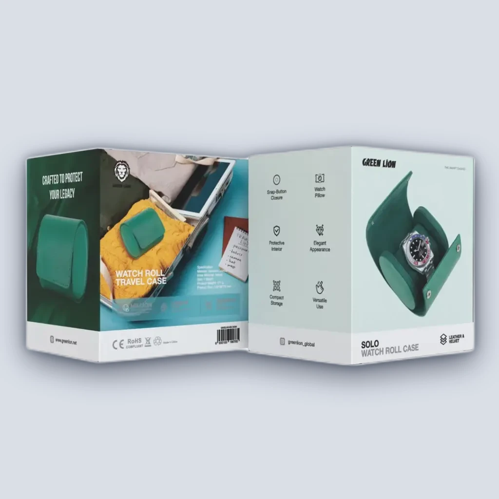 Green Lion Green Lion Solo Watch Roll Case – Rolex Green