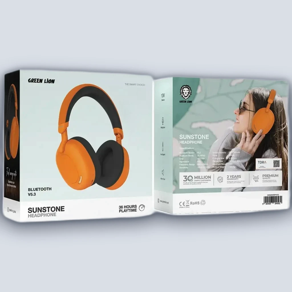 Green Lion Green Lion Sunstone Headphone – Orange