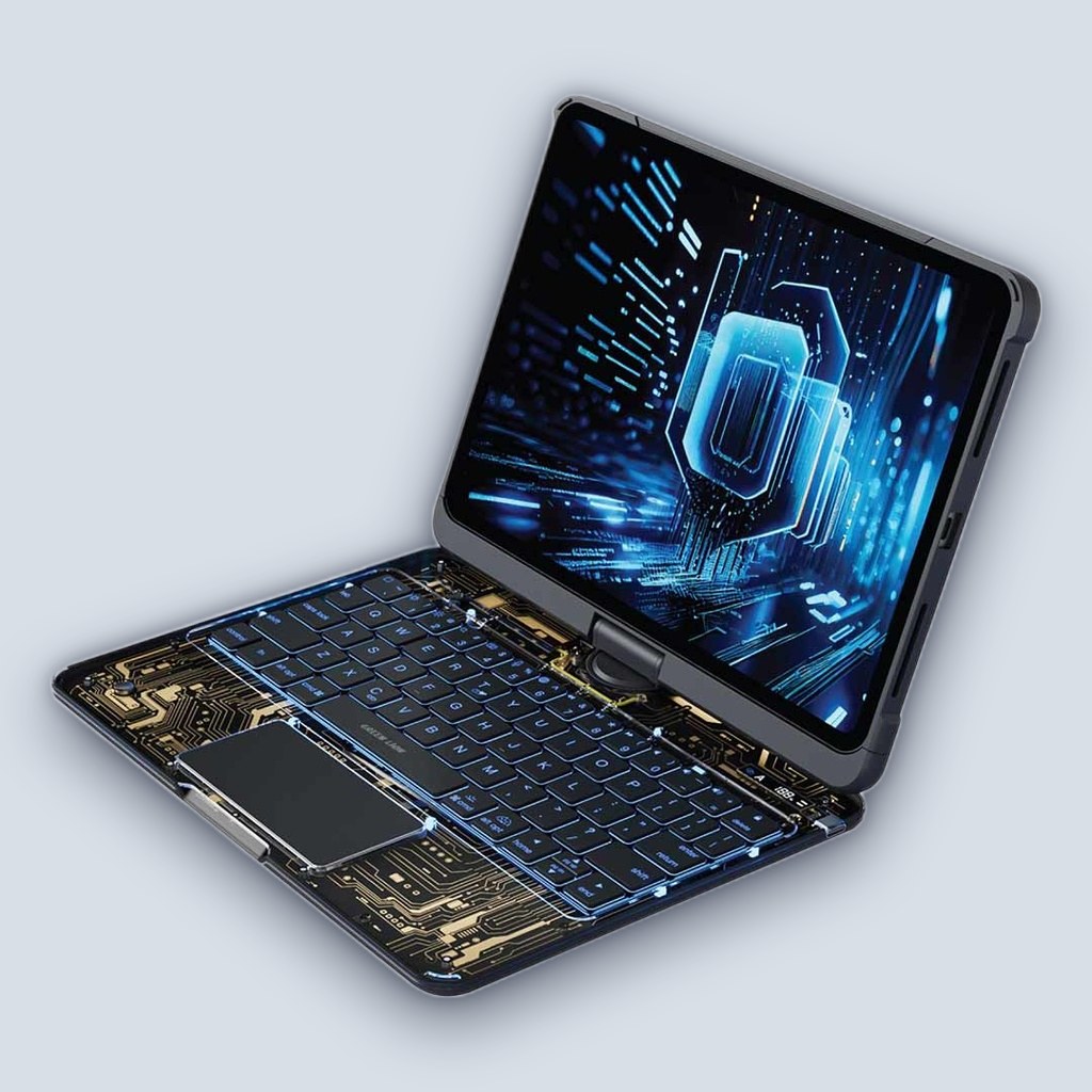Green Lion Transparent Magic Keyboard Case iPad Pro 12.9” – Black
