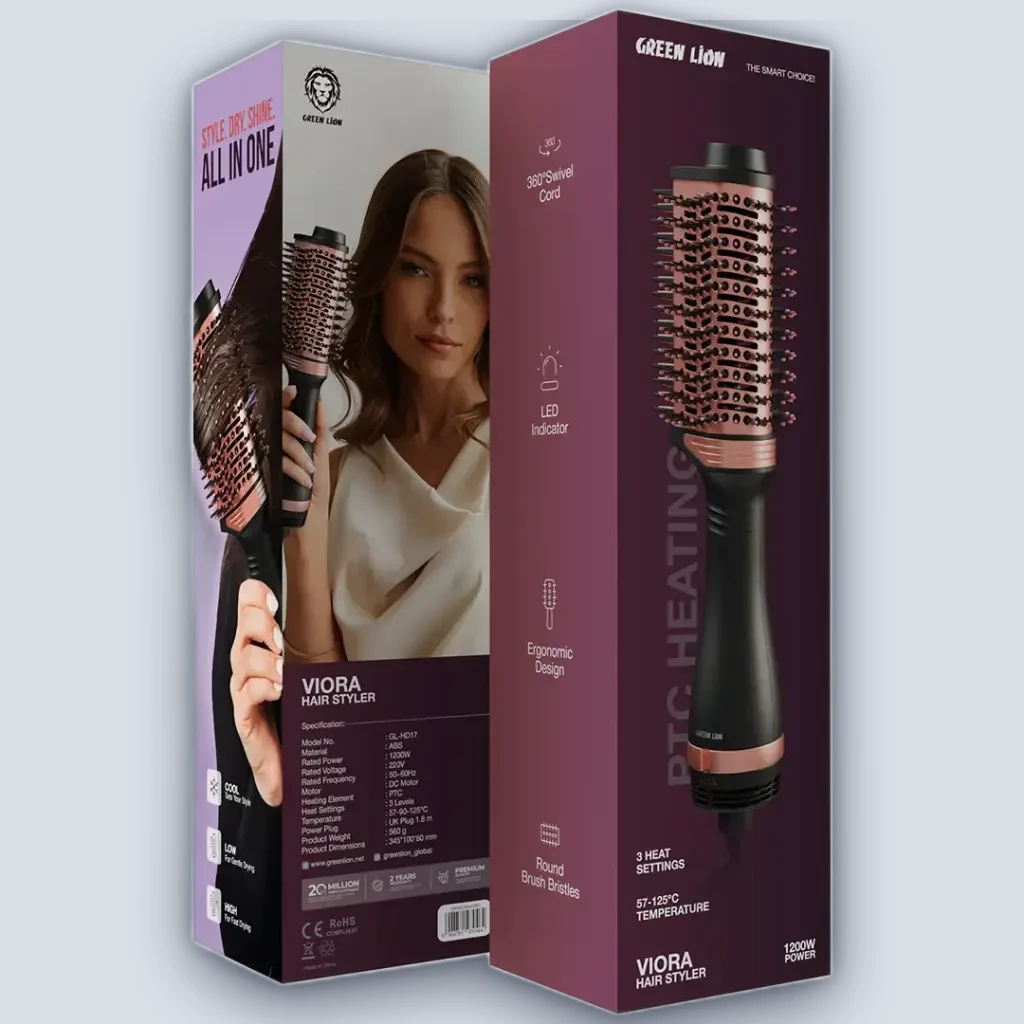 Green Lion Green Lion Viora Hair Styler – Black