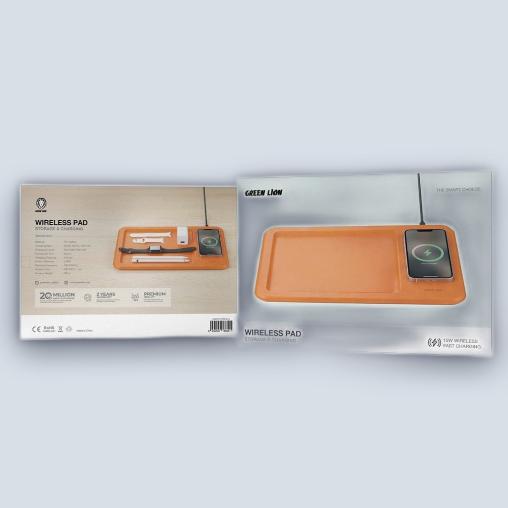 Green Lion Green Lion Wireless Pad Storage & Charging – Orange