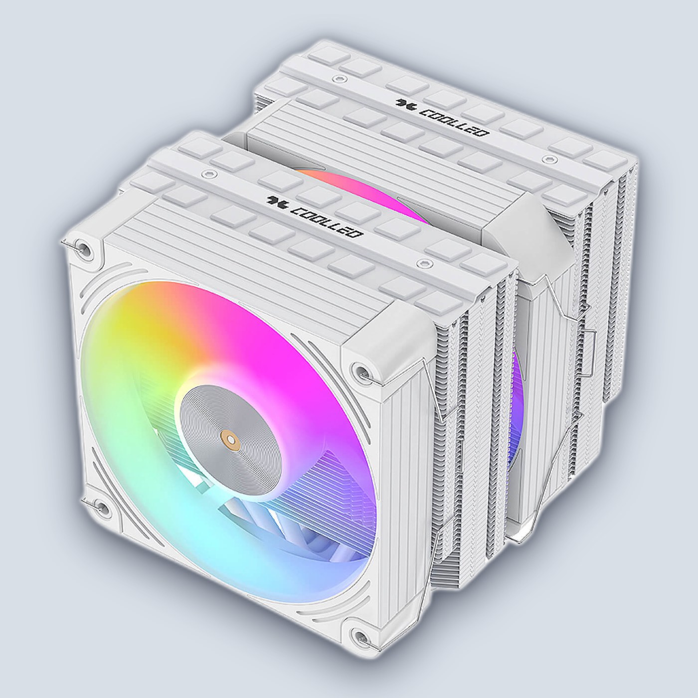 Coolleo Etian P60T Symphony V2 ARGB White CPU Cooler — image 3
