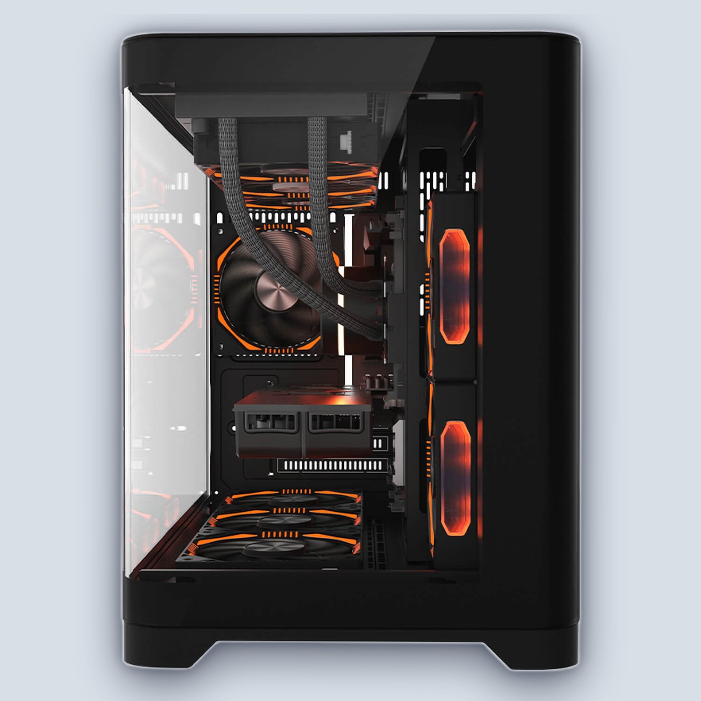 1StPlayer UV6 3xARGB Fans Black Case — image 4