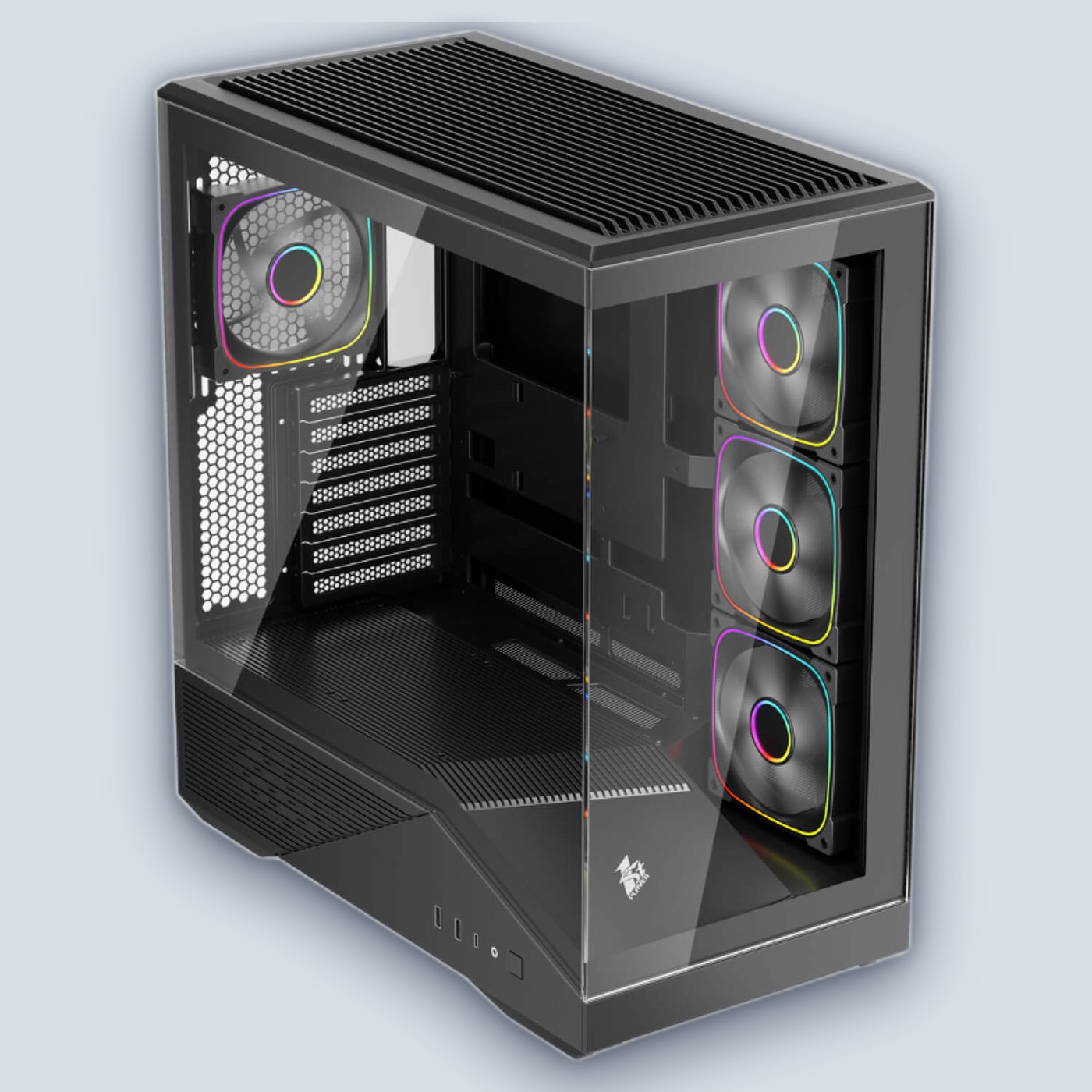 1StPlayer GM7 4X ARGB Black PC Case — image 3