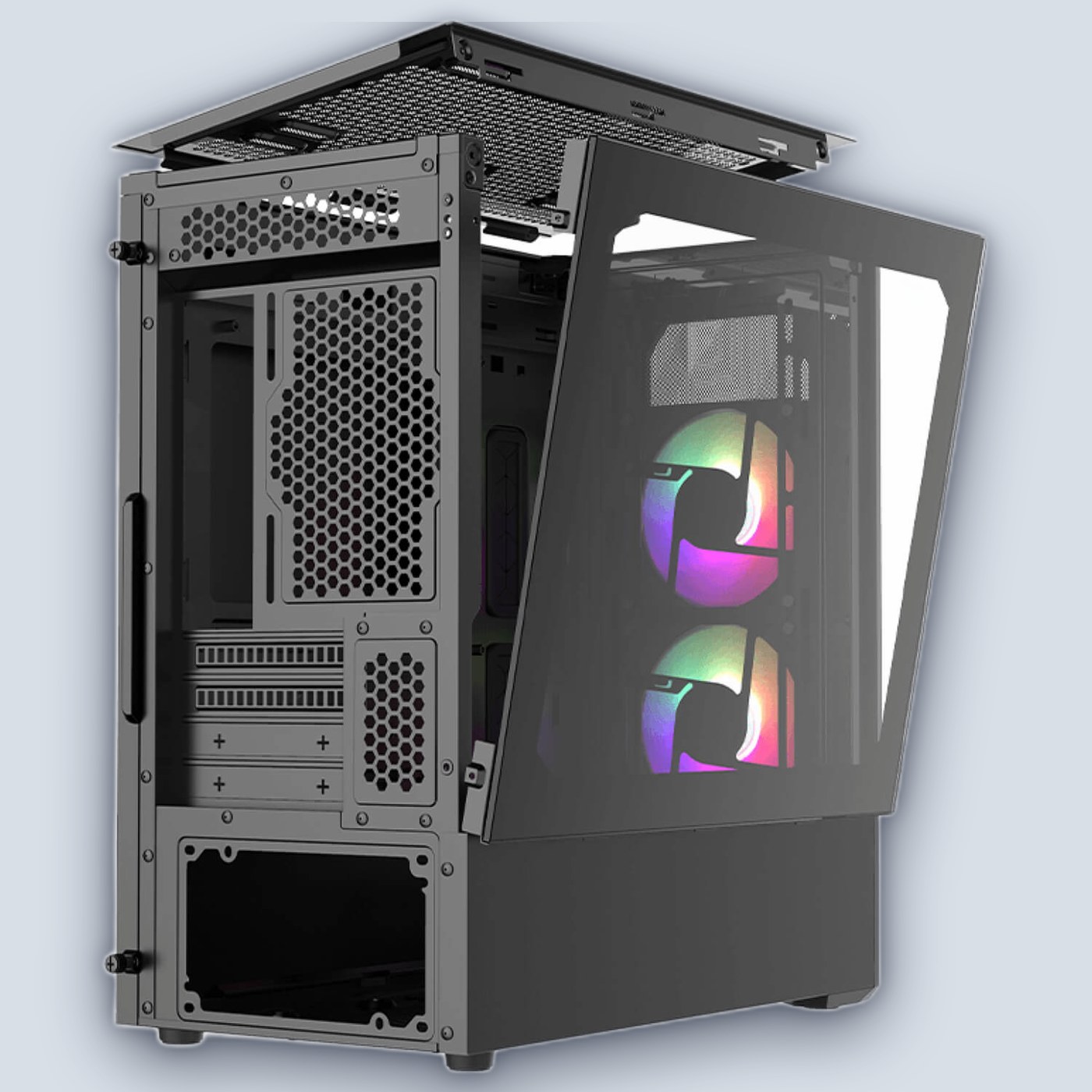 CoolerMaster MasterBox TD300 Mesh Black PC Case — image 3