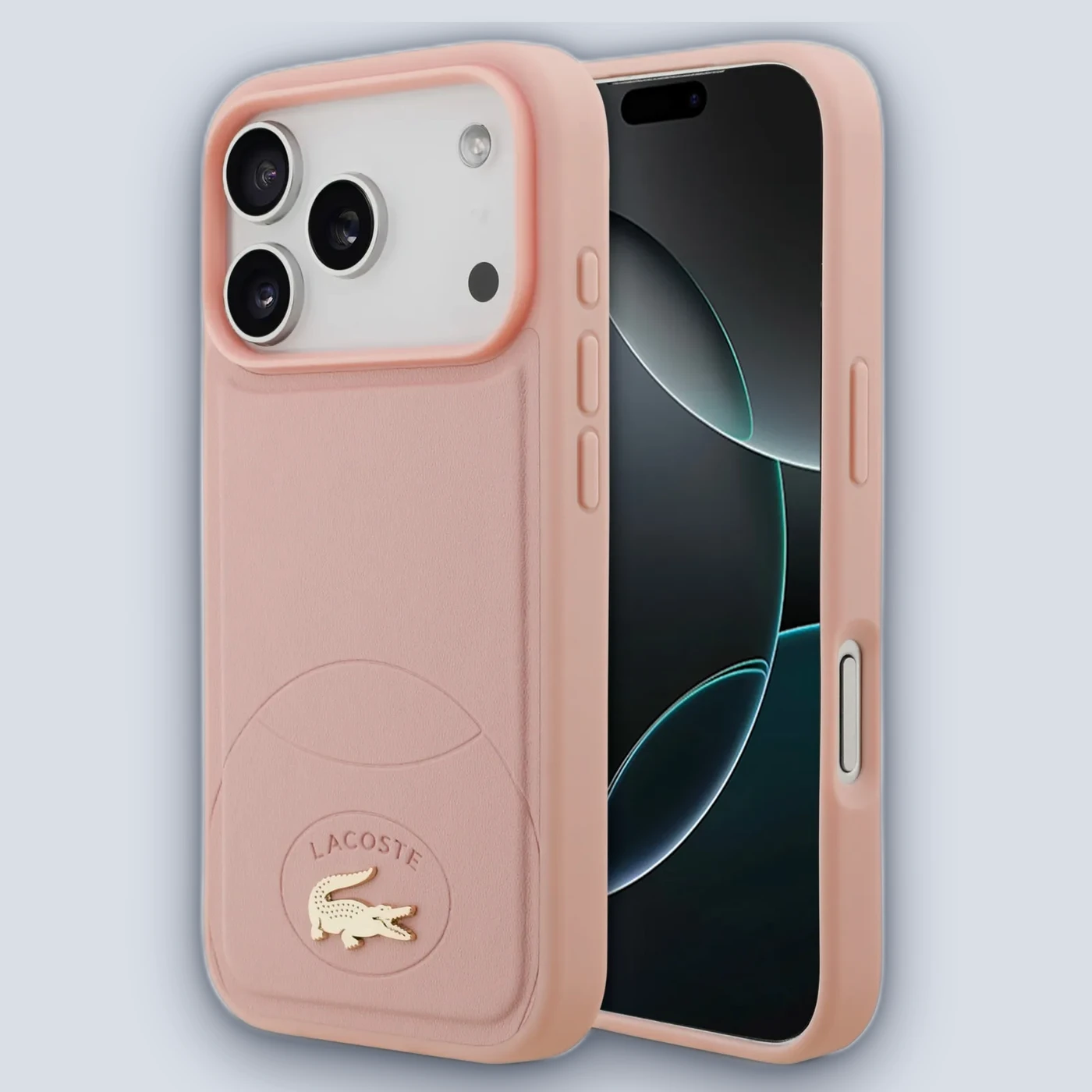 Lacoste Lacoste MagSafe PU Leather Hard Case With Bliss Design For iPhone 17 Pro Max – Pink