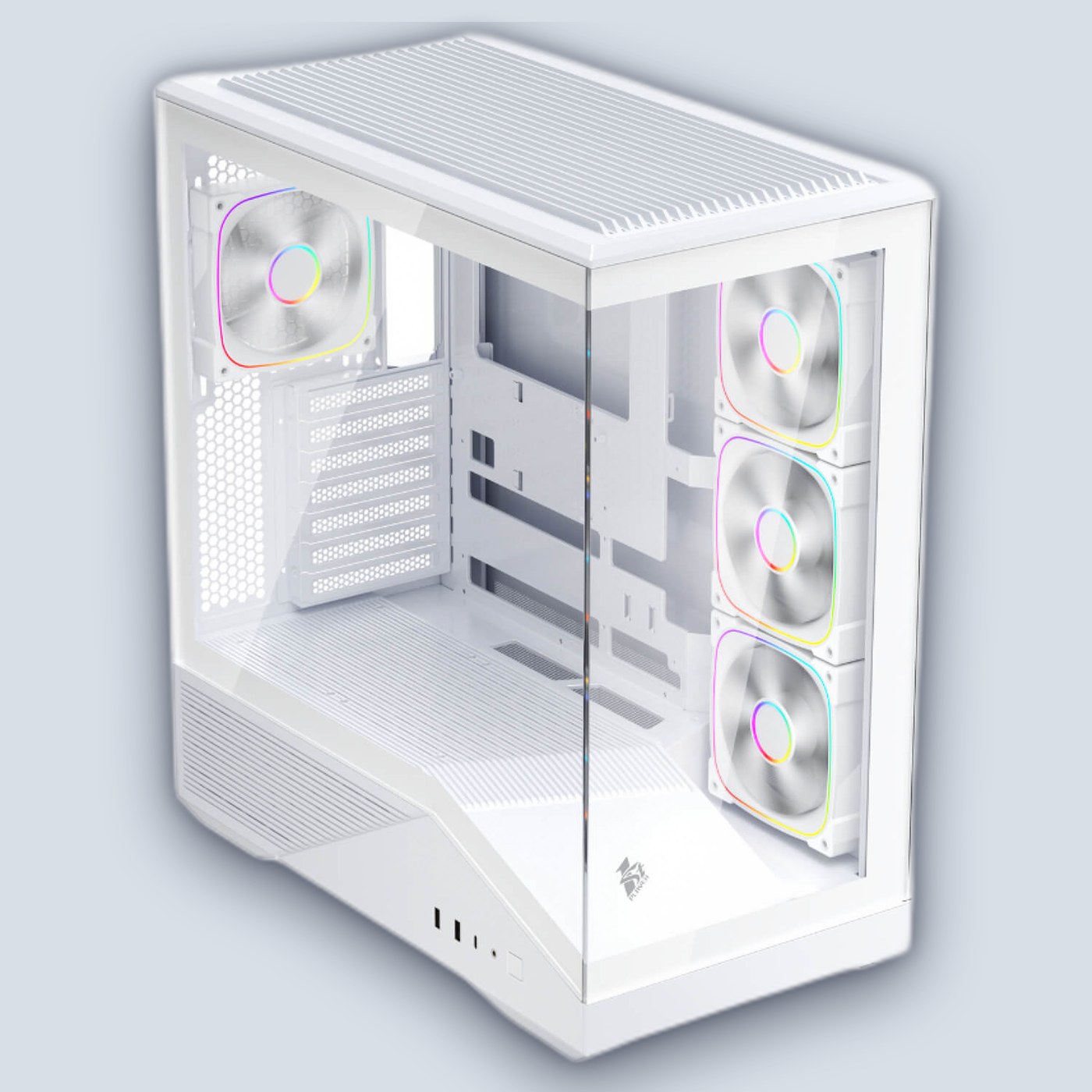 1StPlayer GM7 4x ARGB White PC Case — image 3