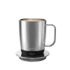 LePresso LePresso Aurelio 300ml Ceramic Mug With Temperature Control Base – Silver