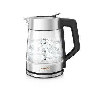 LePresso ThermoGlass 1.7L Glass Kettle 2200W – Black