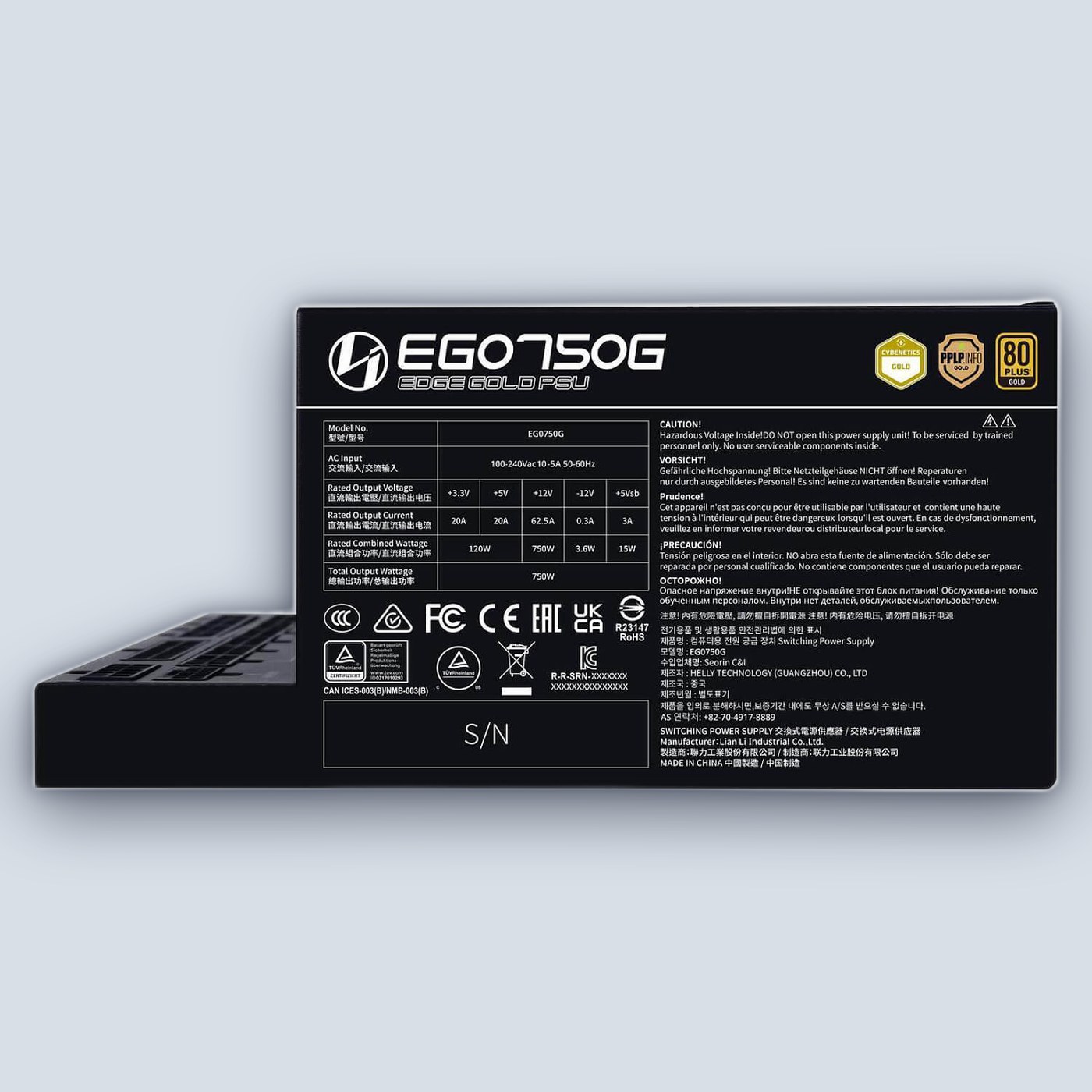 Lian-Li EDGE 750W Gold Black Power Supply โ image 3
