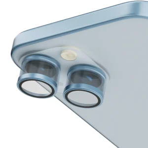 Levelo Levelo Lucent DUO 9H Hardness Camera Lens Protector For Iphone 15 / 15 Plus – Blue