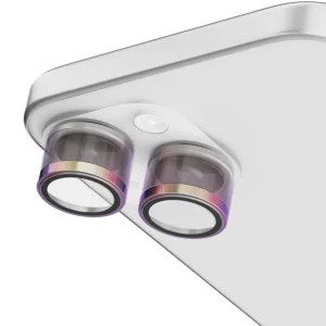 Levelo Levelo Lucent DUO 9H Hardness Camera Lens Protector For Iphone 15 / 15 Plus – Titanuium