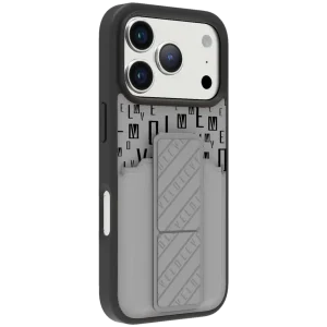 Levelo Levelo Morphix Gripstand Case With Cardholder for iPhone 17 Pro Max – Cloud Grey