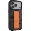 Levelo Levelo Morphix Vallo Faux Leather Gripstand Case for iPhone 17 Pro – Onyx Flame
