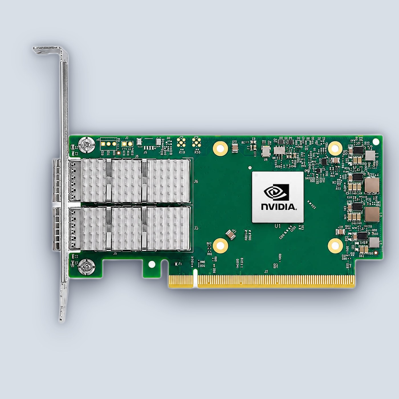 Nvidia 100GbE 2xQSFP56 PCIe 4.0 x16 ConnectX-6 Dx EN Card