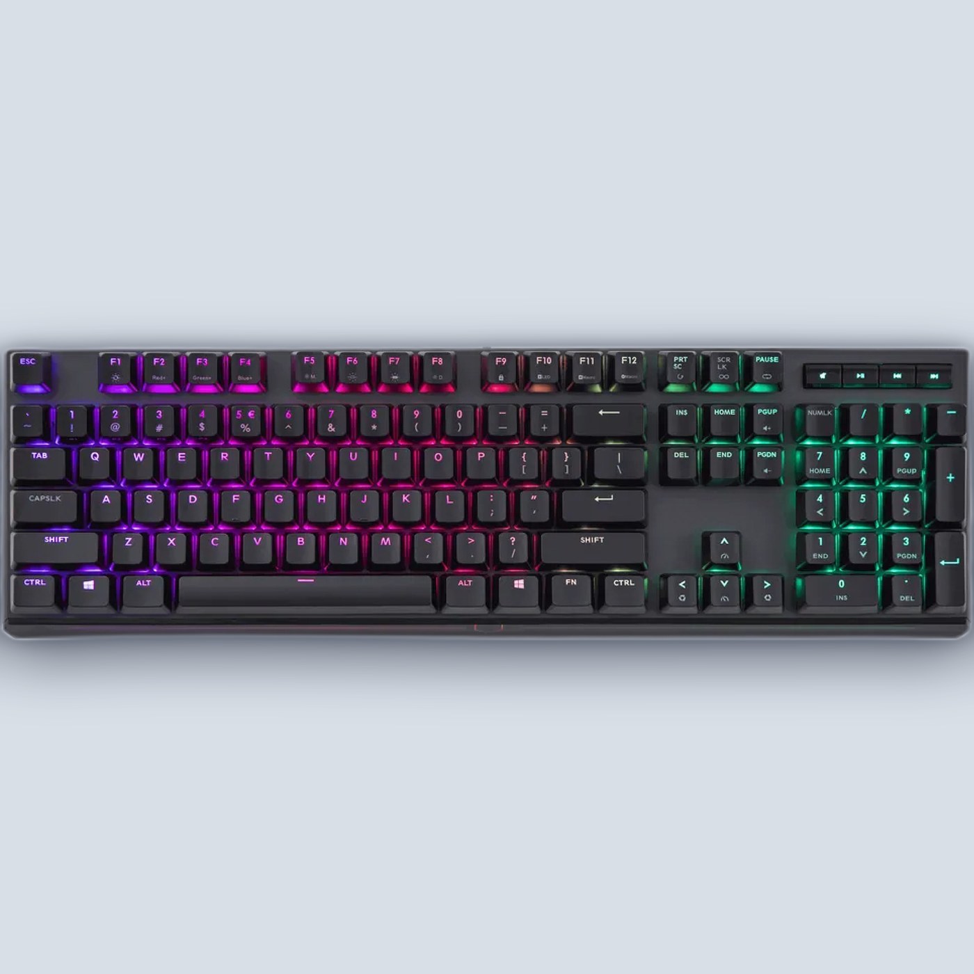 CoolerMaster MK750 RGB Blue Switch Hebrew/English Mechanical Gaming Keyboard