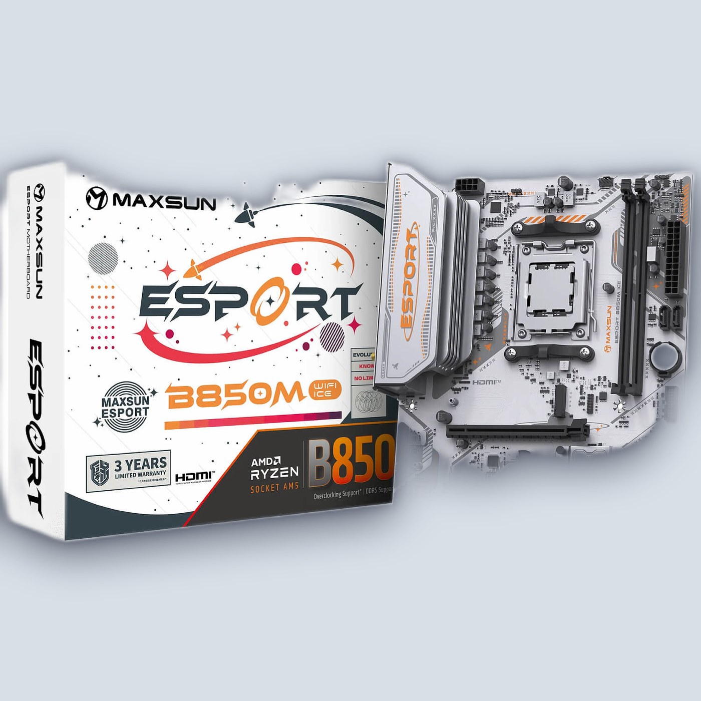 MAXSUN eSport B850M WiFi ICE