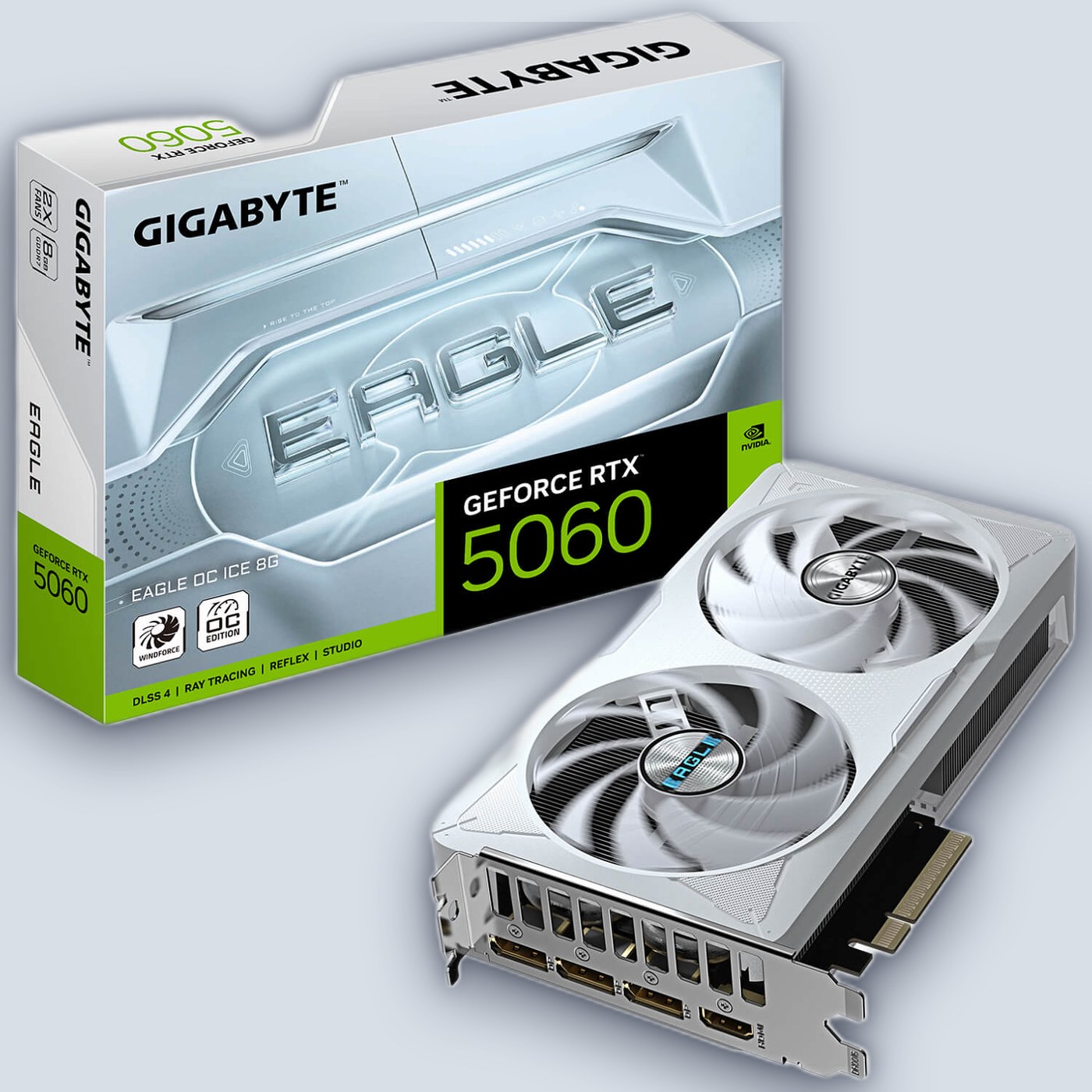 Gigabyte RTX 5060 EAGLE OC ICE 8G GV-N5060EAGLEOC ICE-8GD